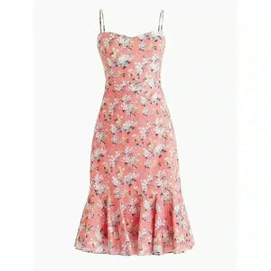 J. Crew Ruffle-hem Midi‎ Dress Liberty Josephine